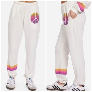 NWT Lauren Moshi Chantria Peace Roses sweatpants